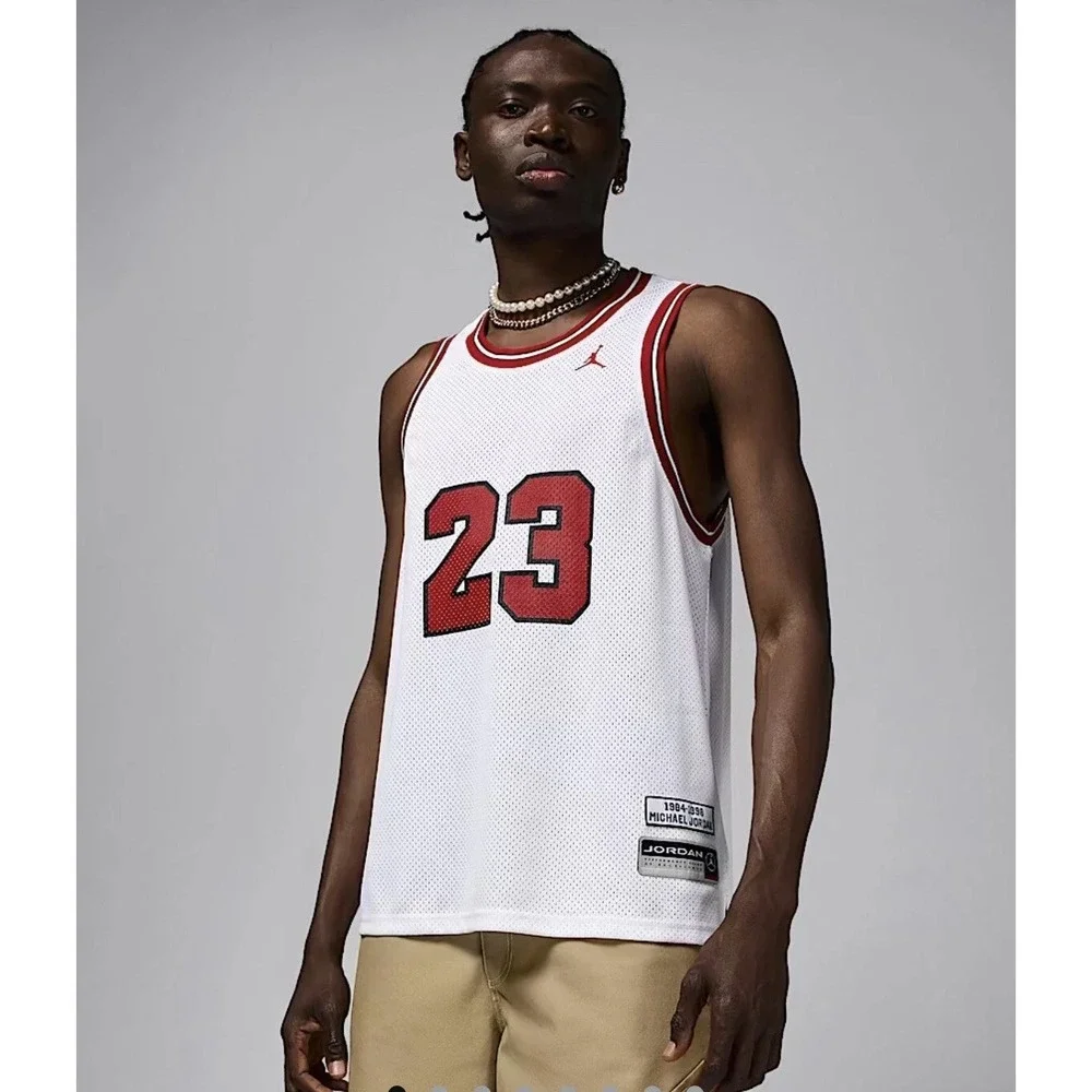 NWT Nike Bulls Jordan Awards Jersey Mens XXL White Red HF9375 100 Essentials 2XL